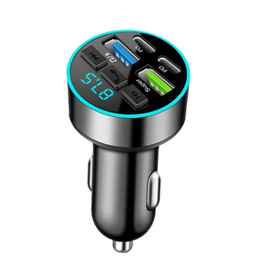 120W Dual A+C Super Fast Charging Car Bluetooth Receiver Lossless Sound Quality Mp3 Player Cigarette Lighter Converter (Mobil şarj cihazları) - 120w-car-pm3-super-fast-charge-opp-bag