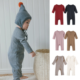 Modal pajamas thin men's and women's boneless baby romper romper newborn clothes baby Summer jumpsuit