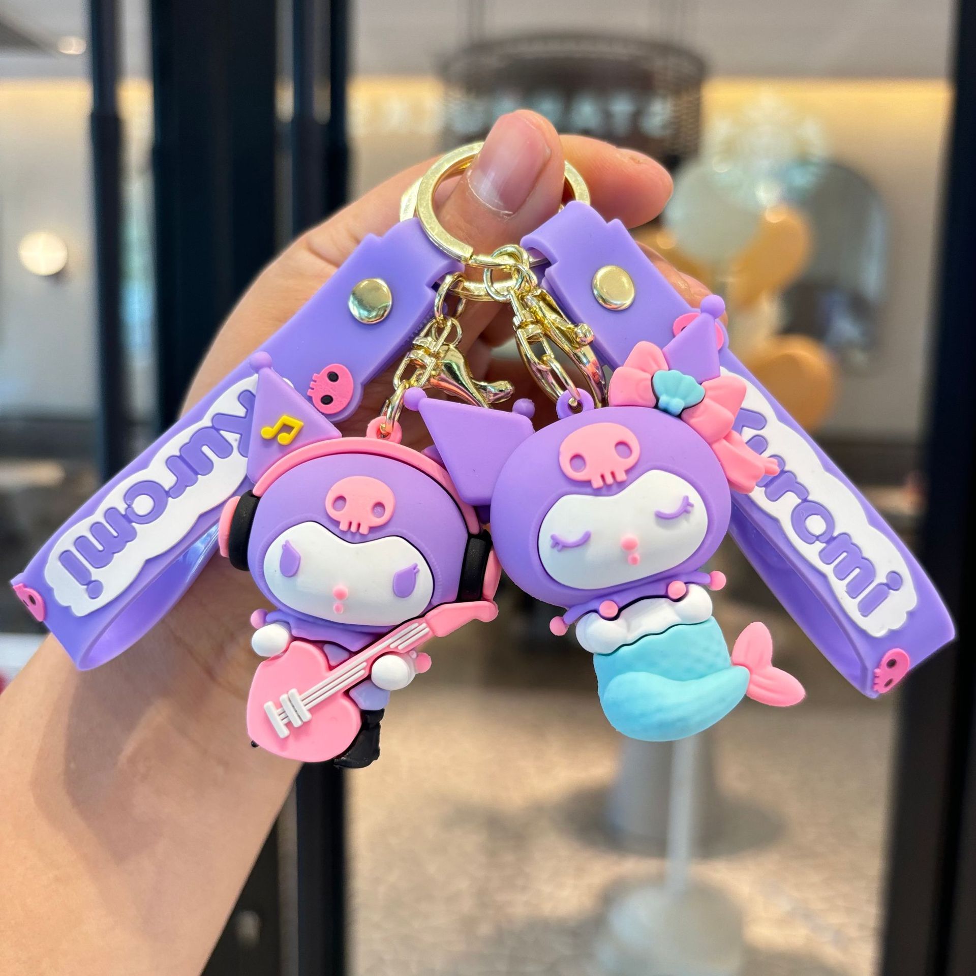 Transfronterizo Sanrio colgante de llavero de PVC muñeca llavero Kuolomi pareja llavero de regalo para niños