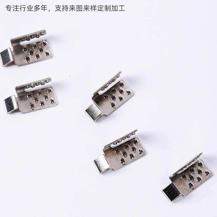 Electric Heating Film Connectors, Pure Copper Silver-Plated Horizontal and Vertical Terminals for Fixing Heating Elements, Floor Heating Electric Heating Film Connectors