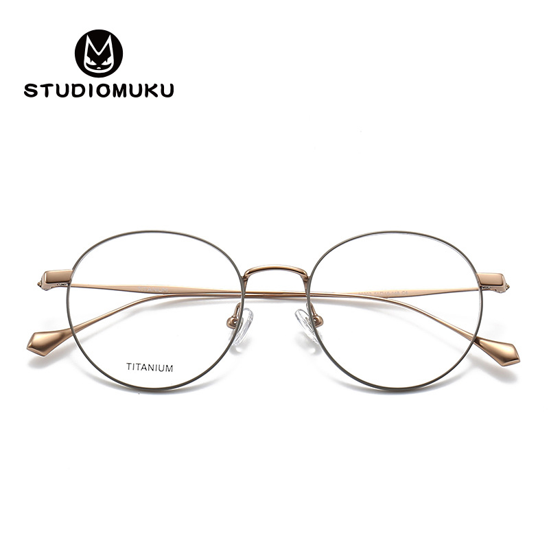 STUDIOMUKU Muco Cool Glasses Las gafas redondas hechas a mano que han conmovido a innumerables personas están de vuelta en el marco de las gafas
