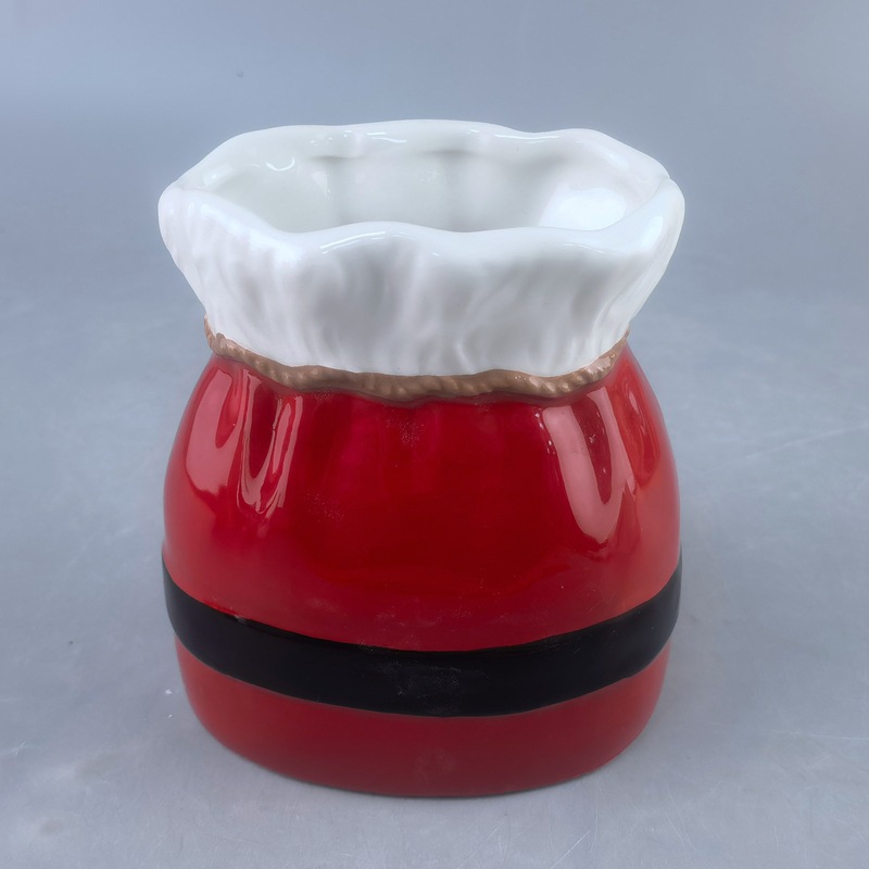 Bolsa de regalo de cerámica de Navidad europea Santa Claus bolsa de almacenamiento modelado regalo de palillos transfronterizos marco de cilindro personalizado