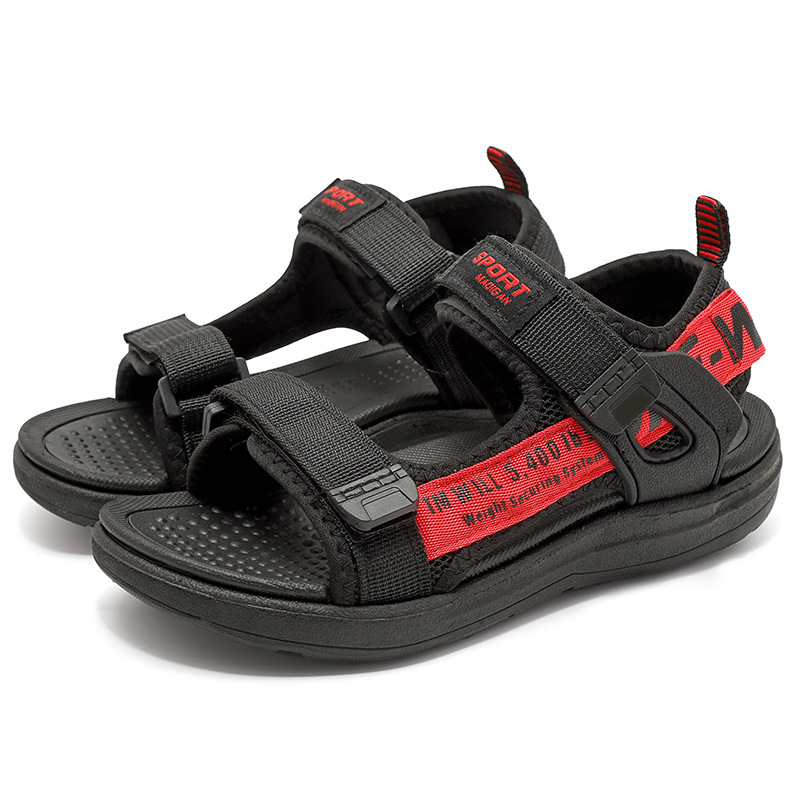 Fábrica al por mayor de sandalias para niños, sandalias de verano para niños, zapatos de playa antideslizantes para niños grandes, sandalias de suela suave para niños, comercio exterior