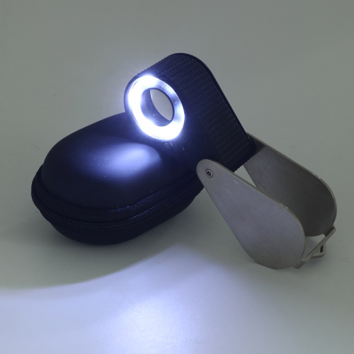 10x 20x 30x high-definition optical glass lens rechargeable LED lamp UV banknote inspection lamp antique jewelry magnifying glass
