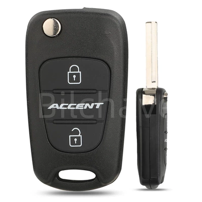 Suitable for 3-Button Hyundai Car Keys - accent-end-mill-right-slot