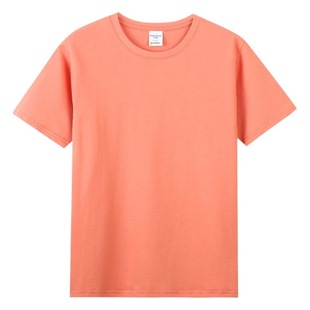 Round neck short sleeve 40 double yarn combed cotton T-shirt custom work clothes class clothes culture advertising shirt DIY LOGO