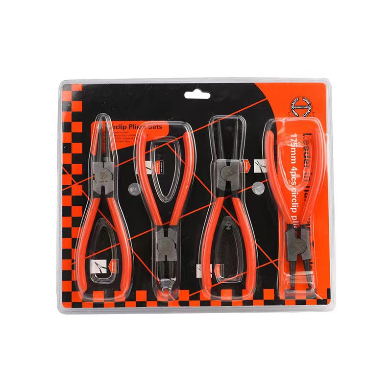 INBO 55 traje de acero Circlip alicates de 7 pulgadas de ahorro de mano de obra interior y exterior abrazadera multi-especificación abrazadera de anillo de cuatro en uno al por mayor