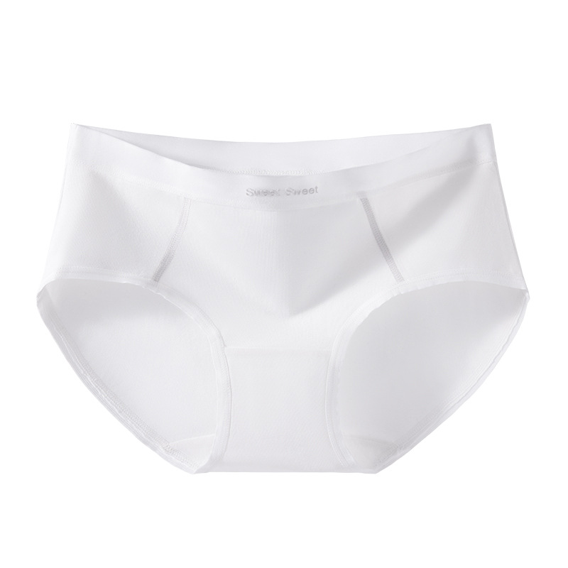 Clase A Calzoncillos de algodón de Xinjiang Algodón puro 10A entrepierna antibacteriana Cintura media Deportes transpirables Sin clip de cadera Calzoncillos de niña sin costuras