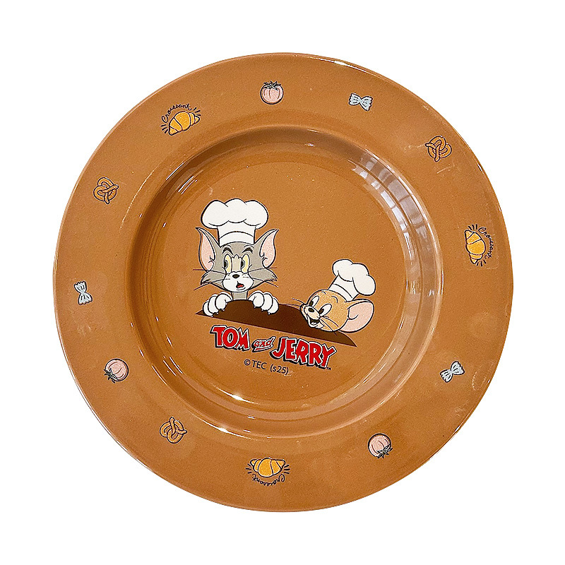 Gatos y ratones de dibujos animados cubiertos de cerámica platos de platos caseros adorables platos de comida 2025 nuevos regalos de cumpleaños de platos de fruta
