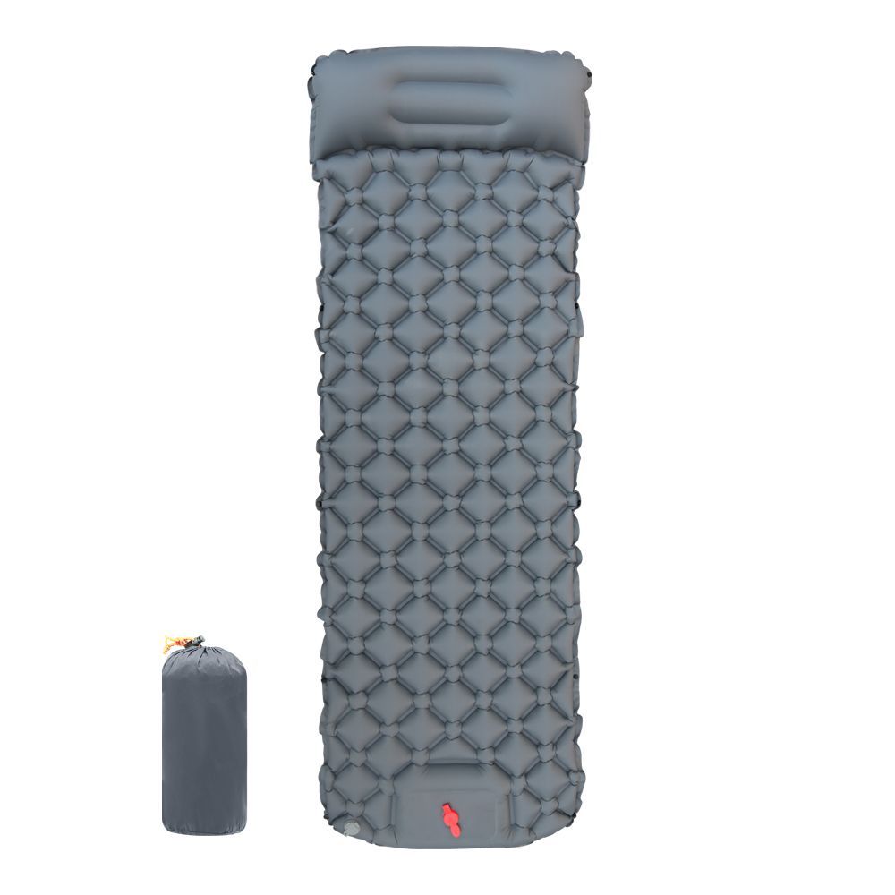 Cross-Border Outdoor Nylon Tpu Inflatable Mat Portable Foot Pedal Ultra-Light Automatic Sleeping Mat Tent Mat Lunch Break Sleeping Mat
