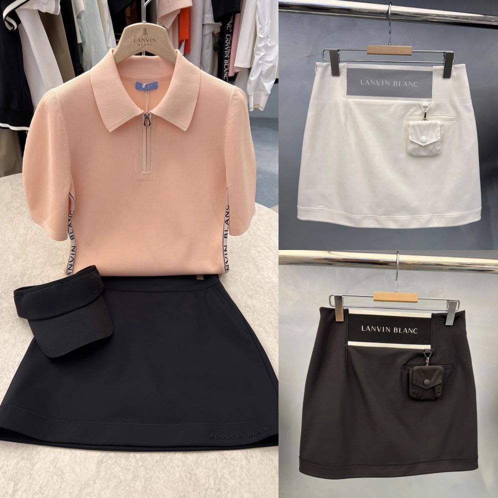 Korean Golf Clothing Women's Summer New Fashion Slim A-Line Skirt Outdoor Leisure Sports Short Skirt Letters