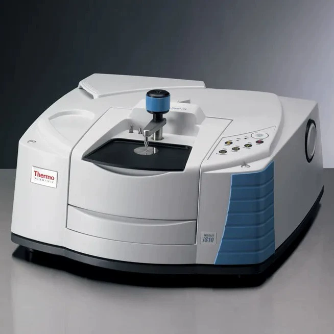 Используется Инфракрасный спектроскопический прибор Nicolet iS10 спектроскопический детектор преобразования Фурье Инфракрасный спектрометр