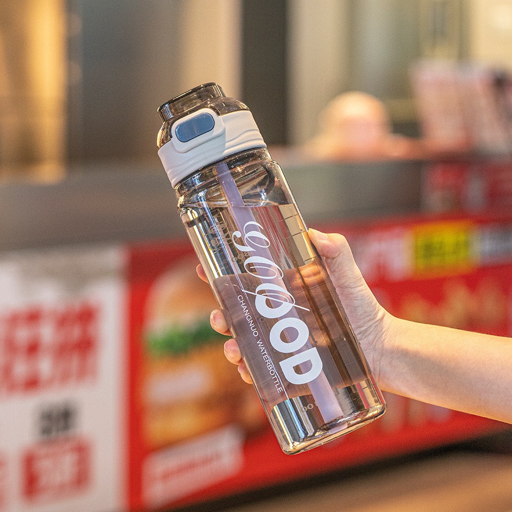 Shanghe bebida directa gran capacidad deportes taza de agua con cuerda de escala portátil hervidor compartimiento de té taza de plástico de alto valor de color