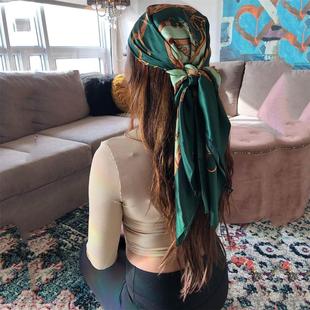 Silk Hair Scarf Scarftop Women Summer Satin Headscarf