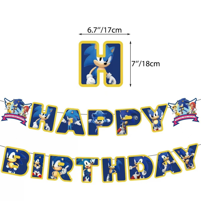 スポット漫画ハッピーバースデーレターフラッグバナーフラッグ子供の誕生日パーティーテーマ装飾用品メーカー承認|undefined