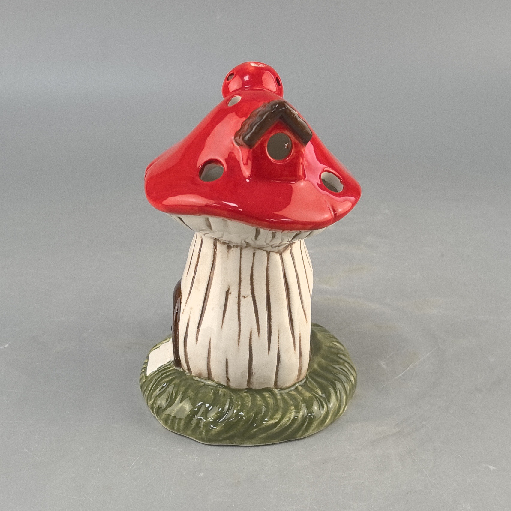 Velas de hongos creativas transfronterizas personalizables, artesanías de cerámica de casa pequeña, decoraciones de escritorio lindas de alto valor