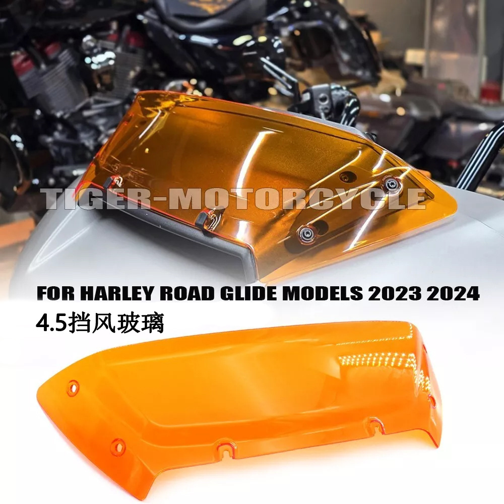 Suitable for Harley Cvo Road Glide Fltrxse Front Windshield 4.5inch Windshield 2023-25