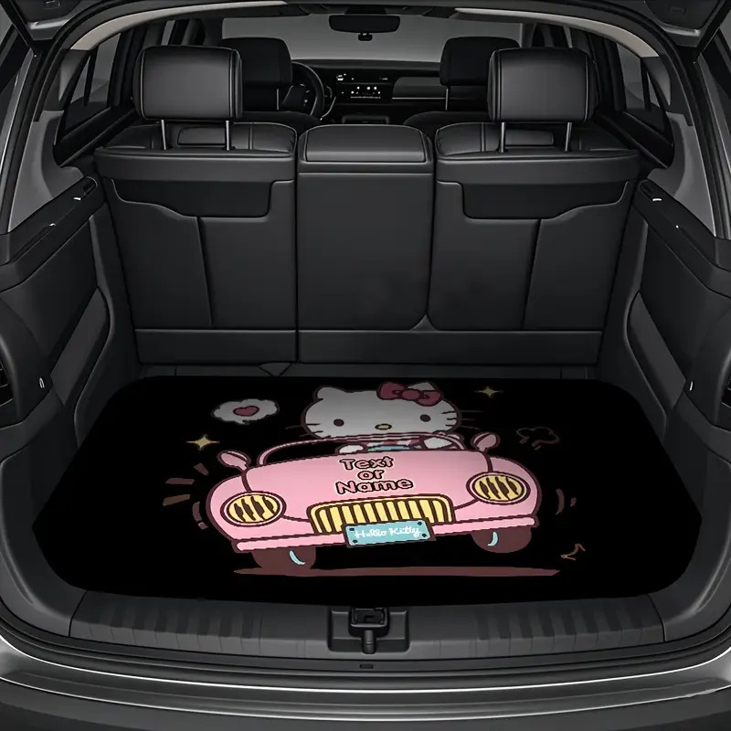 Cross-Border Temu Hot-Selling Cartoon Crystal Velvet Dust-Proof Mat for Car, Stain-Resistant and Easy to Care for Trunk Item Mat Can Be Shipped on Behalf of Others