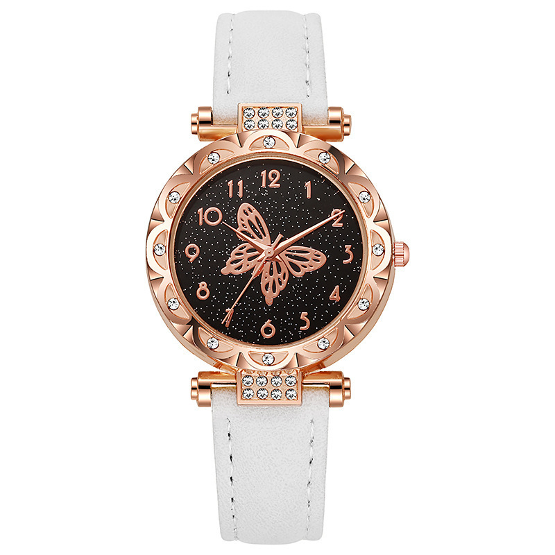 Nuevo reloj de moda transfronterizo moda femenina simple mariposa correa de cuarzo reloj electrónico venta al por mayor