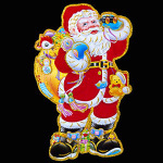 ホリデーステッカー紙クリスマスデコレーショングリーティングカードサンタクロース紙カットスポット卸売クリスマスパーティーデコレーション|undefined