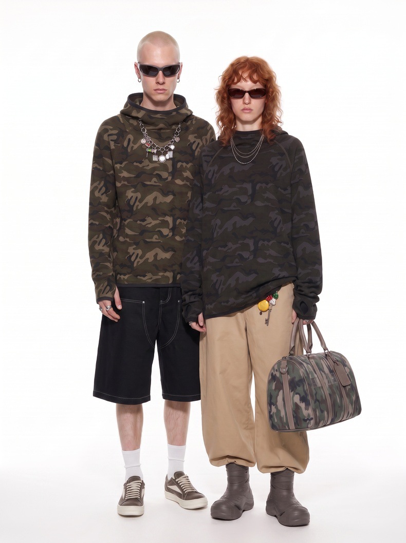Inflation Camo 200g Hooded Hoodie