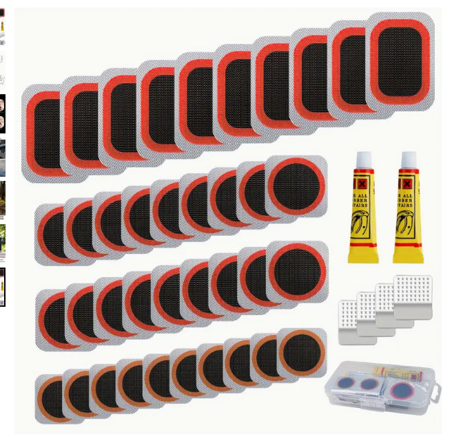 Combinación de reparación de neumáticos de ciclismo pegamento frío herramienta de reparación de neumáticos de bicicleta kit de reparación de explosión caja de reparación de goma