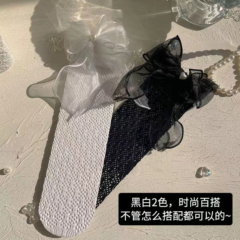 透氣寶寶蕾絲兒童襪子女童襪子jk公主洛麗塔夏季中筒花邊過膝長筒