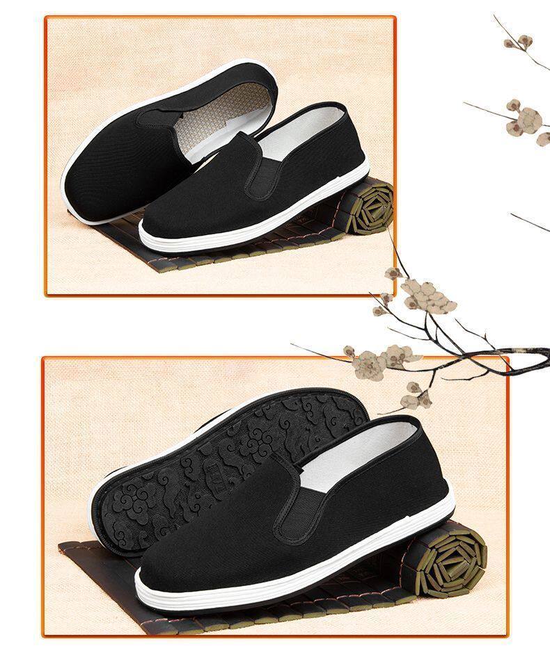 Giày vải nam thủ công cổ thấp đế mềm chống trượt, gót thấp 1-3 cm — Giày vải ngải cứu Y [hộp], Giày vải ngải cứu Y - Đế vàng [Hộp] chi tiết 13