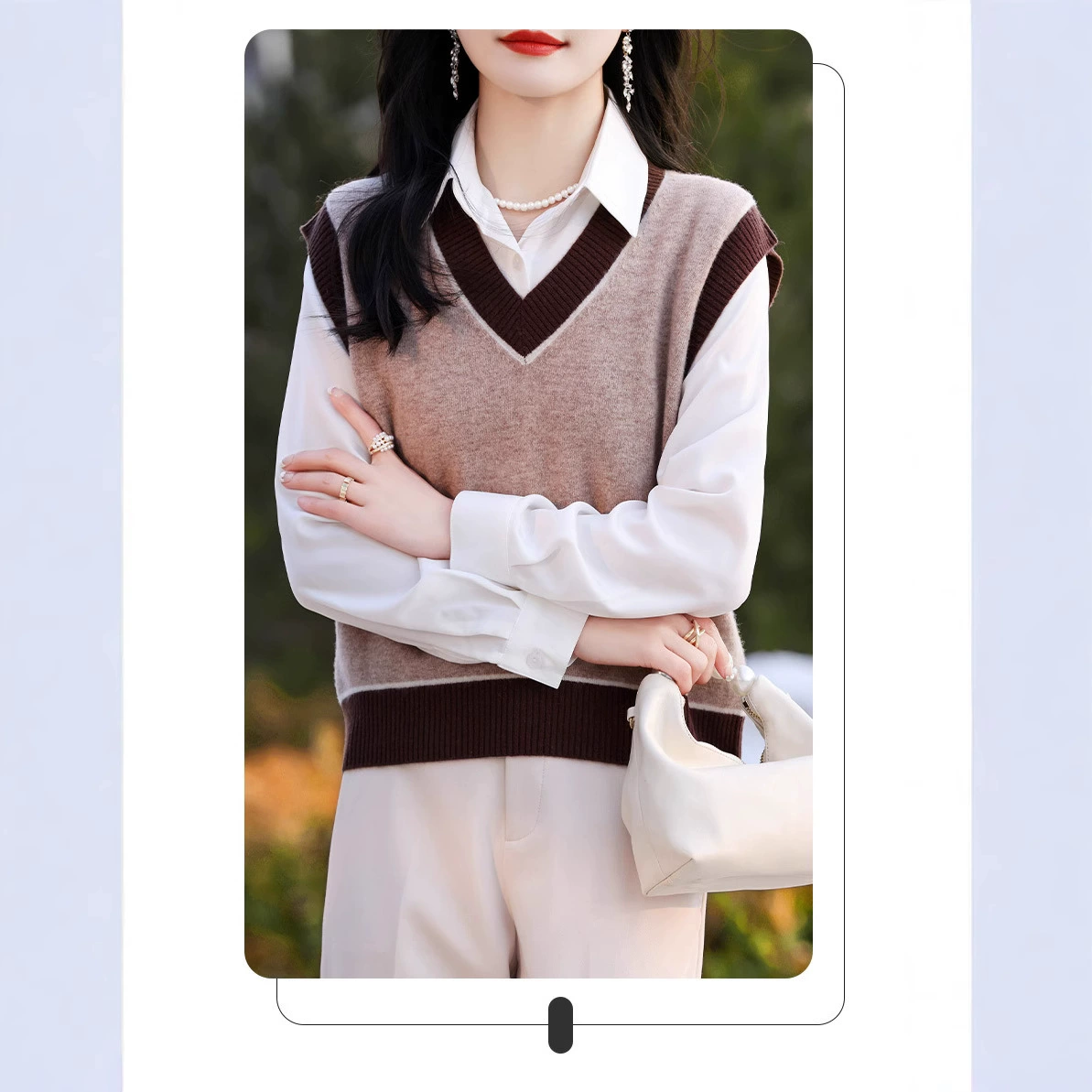 Шерстяной жилет женский шерстяной трикотажный жилет новый свитер без рукавов