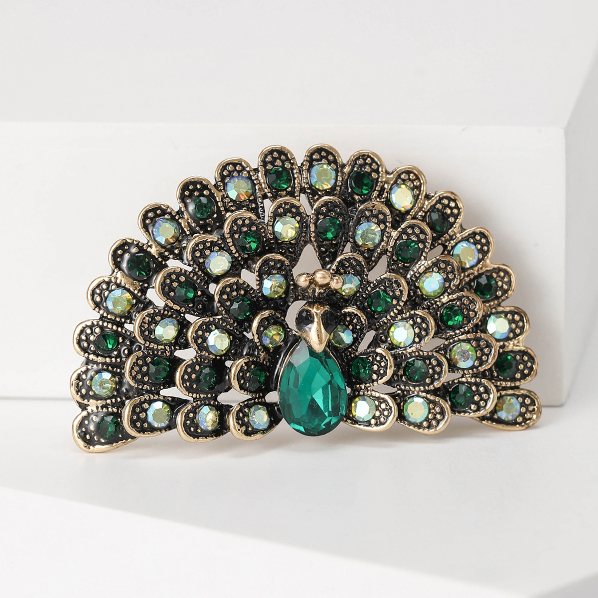 16g Weight Rhinestones Inlay Material Brooches Classification Banquet Occasion Alloy Material Peacock Pattern All Seasons Season Women's Gender Inlay Design Retro Style Retro Pin Peacock Alloy Inlay Rhinestones Women's Brooches 27
