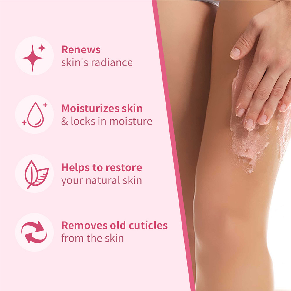 Lakerain Body Scrub 2-in-1 Gentle Cleansing Body Scrub Application Scenario