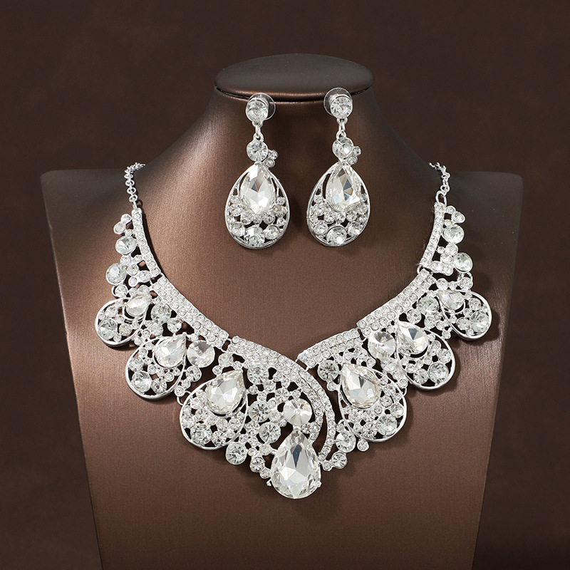 Rhinestone Wedding Jewelry Set