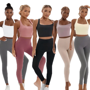 H25071 European and American Clothing Lulu Replacement Fitness Running Outdoor Cross-Border Sportswear Yoga Suit