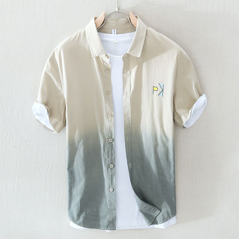 Japanese casual fashionable trend universal thin shirt