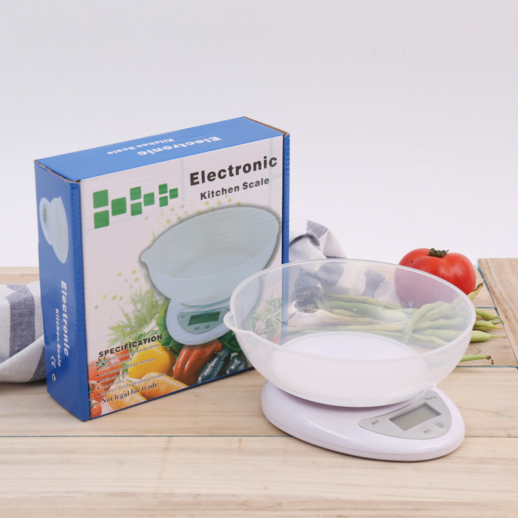 Household Kitchen Electronic Scale with 0.1g Accuracy, Plastic Tray, Mini Baking Food Scale