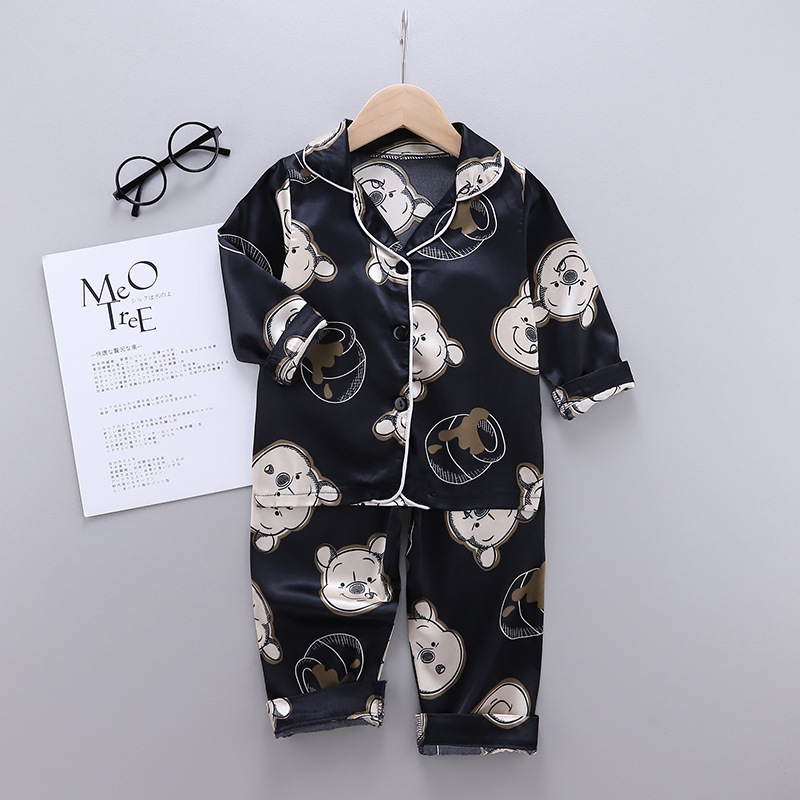 Spring Autumn Children's Homewear Sets Long Sleeved Pajamas And Pants Air Conditioning Clothes For Kids Toddler Girls Clothing 3 To 7 Years_voghion.com