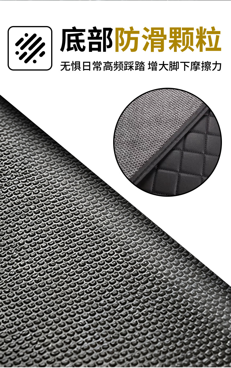 Cross-border foreign trade universal car floor mats, leather, waterproof, non-slip, all-season use, five-piece set, suitable for all car models, wholesale