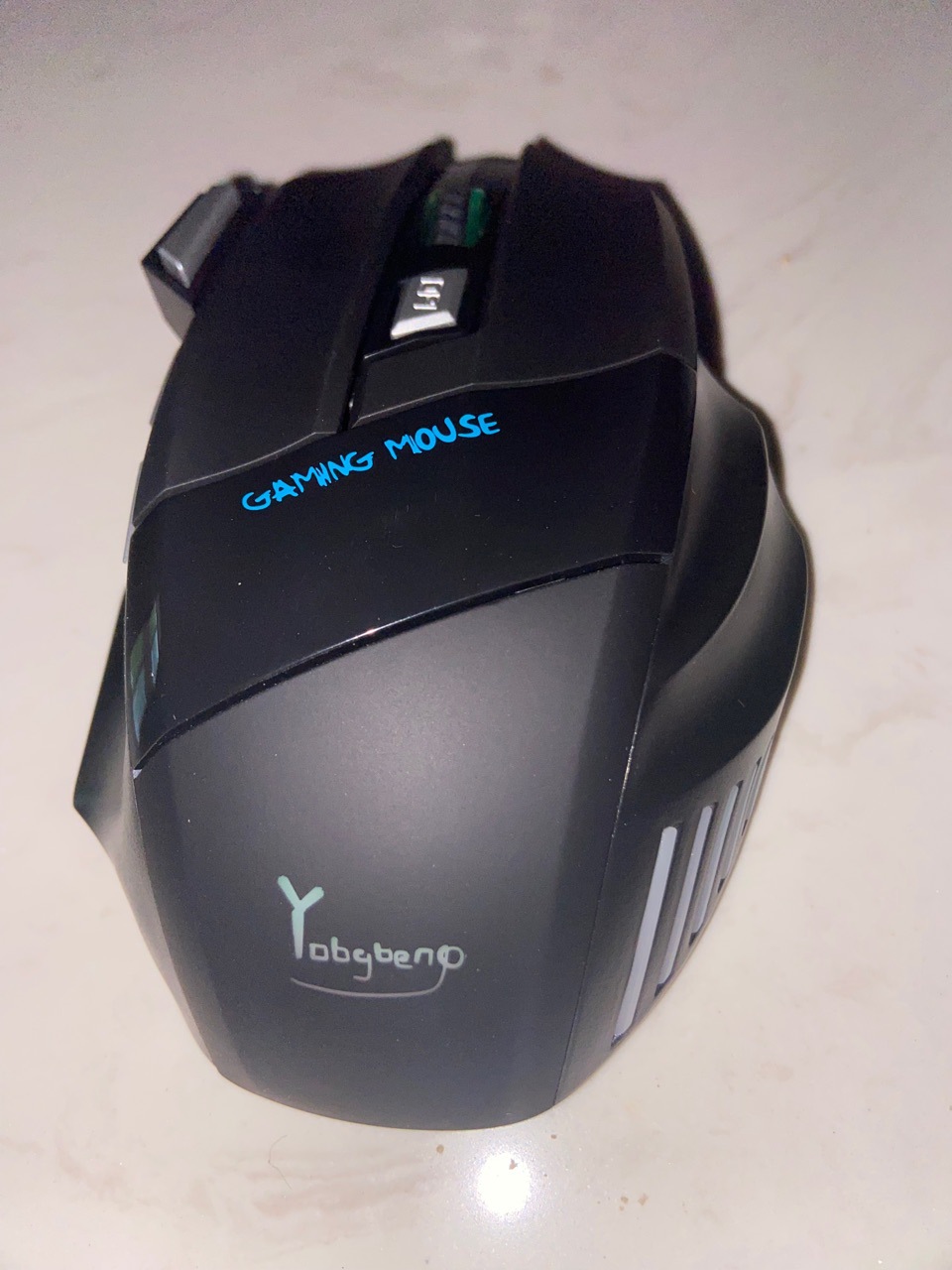 Dual mode draadloze Bluetooth optische 7D game RGB gloeiende bestelling oplaadmuis_voghion.com