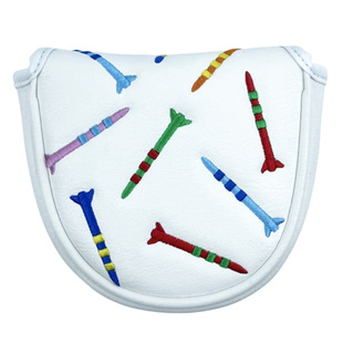 Golf Club Cover with Exquisite Rocket Embroider, Manufacturer's Direct Wooden Club Cover, Iron Club Cover, Club Head Protective Cap Cover