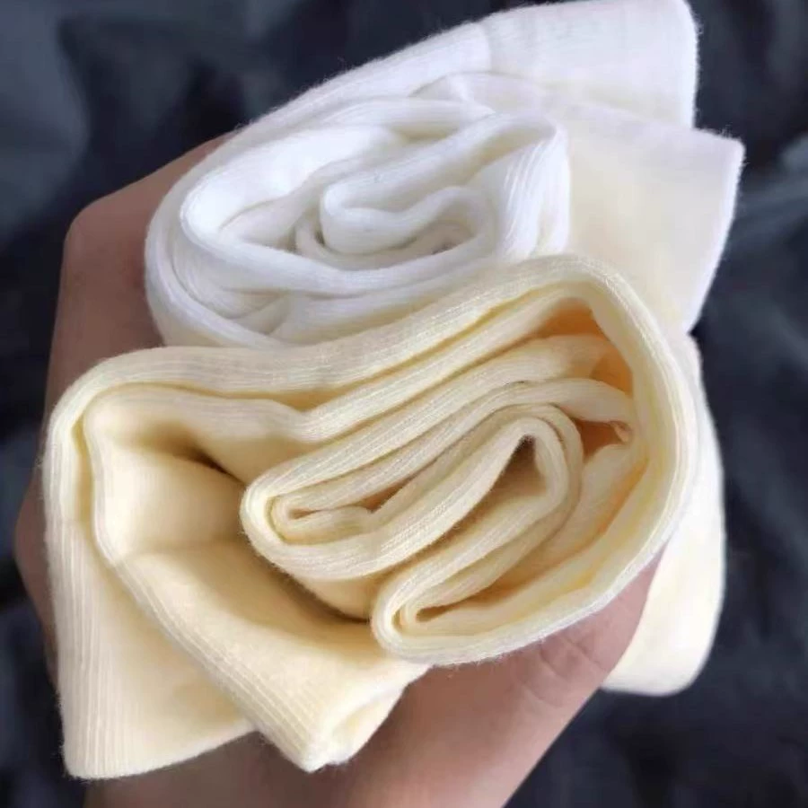 无 Summer thin white knee socks for pregnant, mid-length