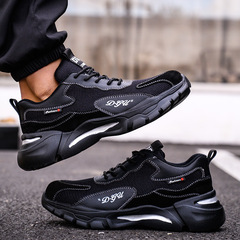 跨境勞保鞋男防砸防刺穿 防臭輕便透氣耐磨安全工地工作鞋 批發