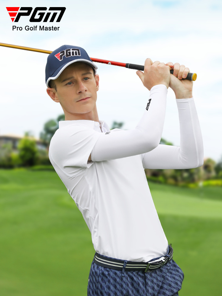 Tay áo chống nắng golf PGM chất liệu lụa băng thoáng khí cho nam nữ — Màu xanh lam