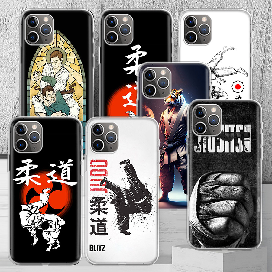 For Apple Phone Case Judo Jujitsu Brazilian Jujitsu iPhone 14 13 Pro 11 15 Art 12