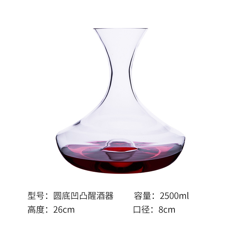 Decantador de vino olla transparente cristal vino separador vidrio pourer Hogar personalizado pequeño tamaño vino conjunto