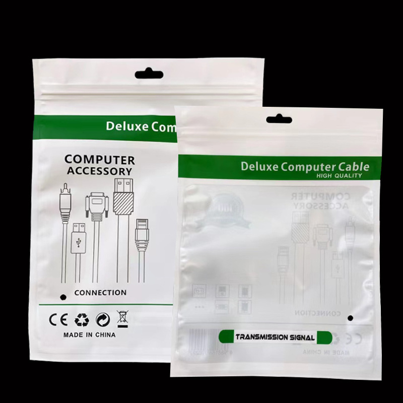 VGA網線鎖骨袋電腦線塑料袋DJMI電腦線USB高清線包裝袋鎖口袋