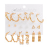 Earrings, retro set from pearl, European style, suitable for import, simple and elegant design, wholesale