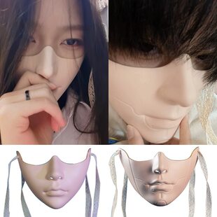 Mechanical cute mask, Hanfu for men and women, dress up