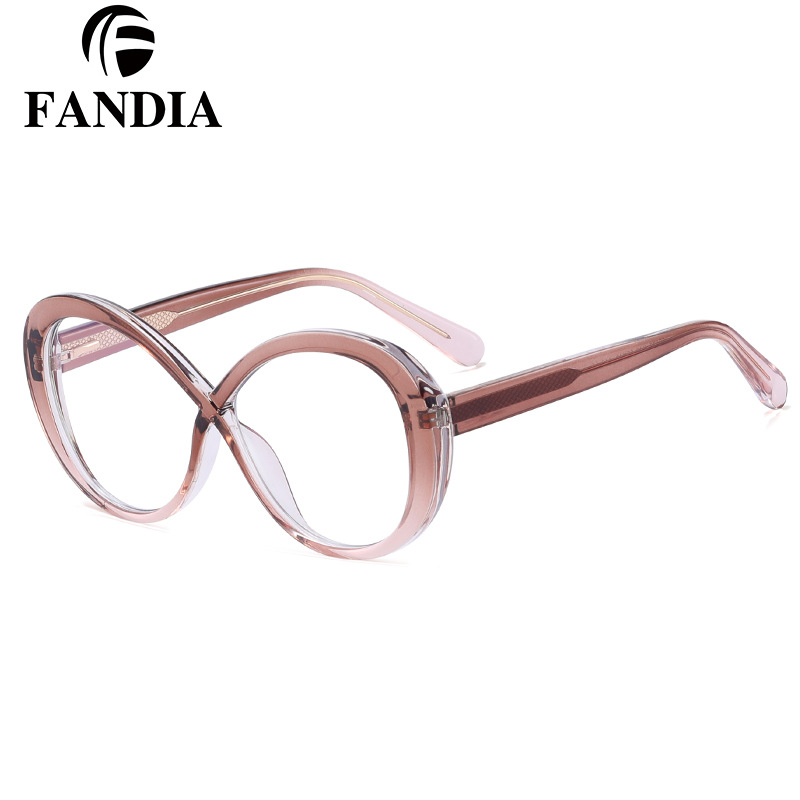 82077 Comercio exterior nuevo color a juego anti luz azul gafas TR90 gafas redondas marco gafas de moda Marco en stock venta al por mayor