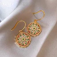 Серьги Guriya Monet Garden для женщин 2025 Новые легкие роскошные серьги Серьги с изысканным стилем