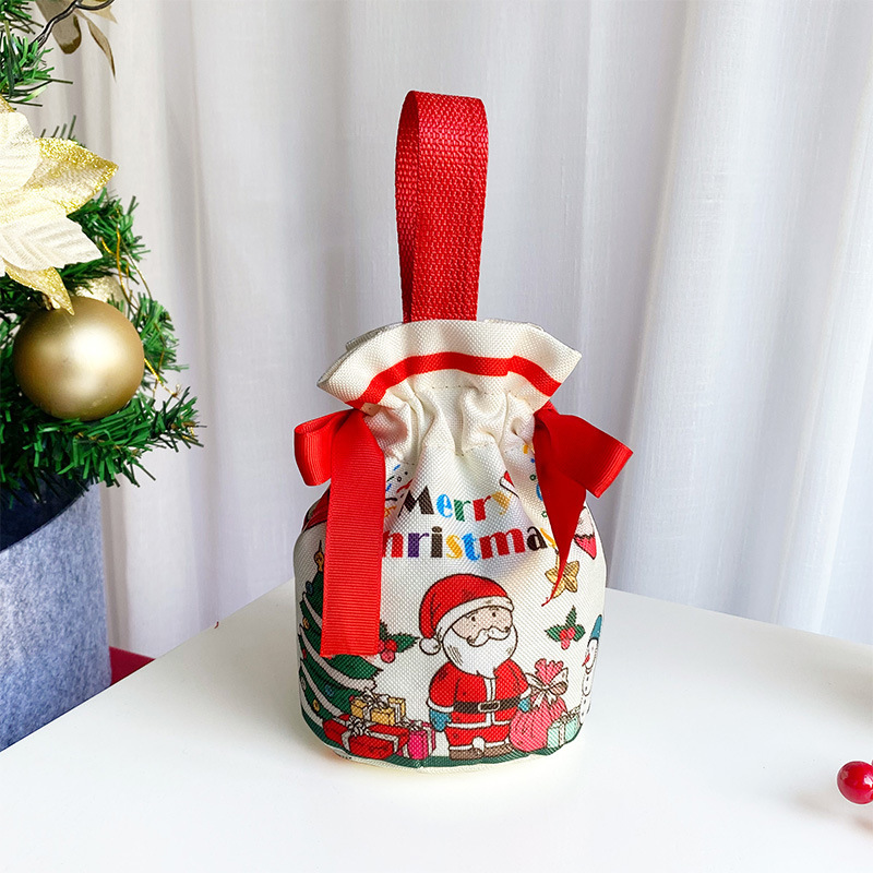 ポータブルクリスマス収納袋キャンバスかわいい布バッグギフトバッグ卸売ホリデーギフト包装クリスマスイブ在庫あり|undefined
